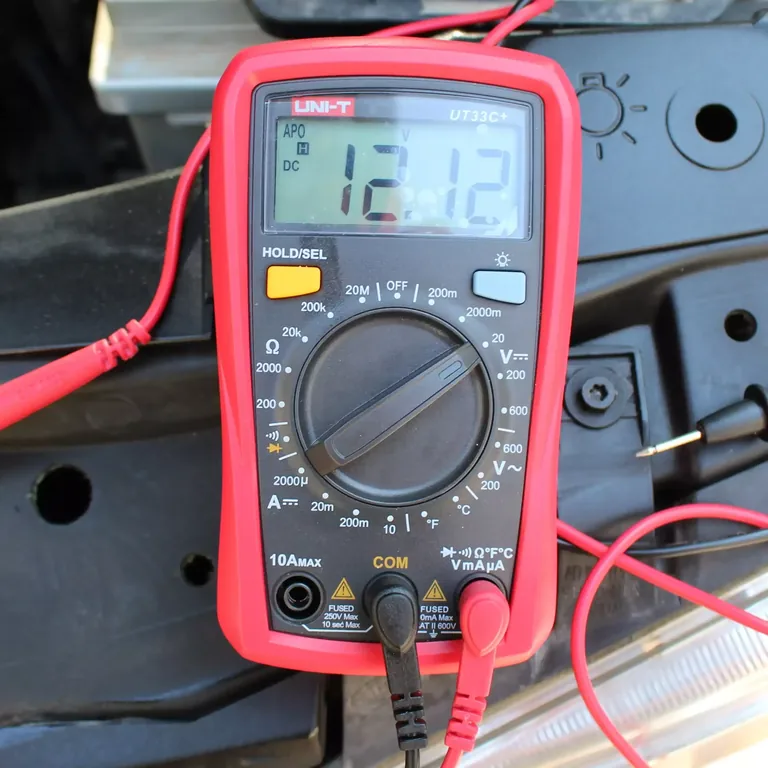 Voltage after external charging.